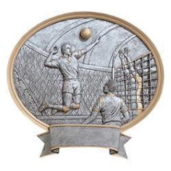 Oval Legend Volleyball Resin Trophy