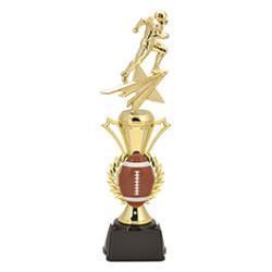 Radiance Assembled Football Resin Trophy