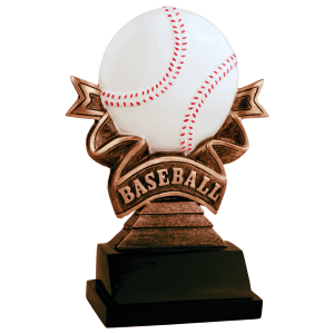Ribbon Baseball Resin Trophy