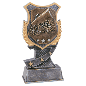 Shield Cheer Resin Trophy
