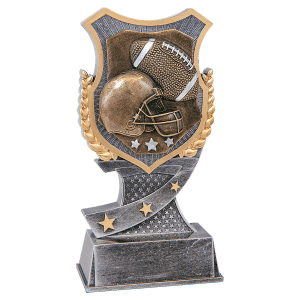 Shield Football Resin Trophy