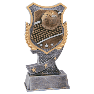 Shield Volleyball Resin Trophy