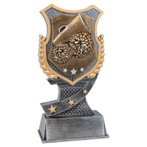 Shield Cheer Resin Trophy