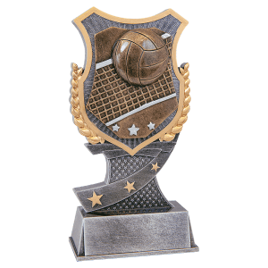 Shield Volleyball Resin Trophy