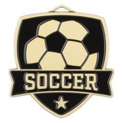 Shield Soccer Medal - PDU CAT