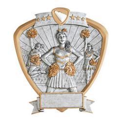 Shield Cheer Resin Trophy