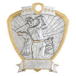Shield Golf Resin Trophy