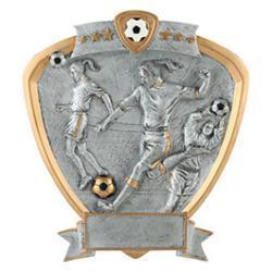 Shield Soccer Resin Trophy