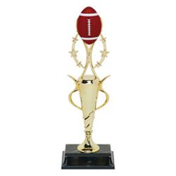 Spiral Cup Assembled Football Resin Trophy