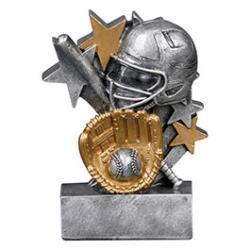Star Blast Softball Resin Trophy