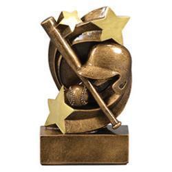 Star Swirl Baseball Resin Trophy