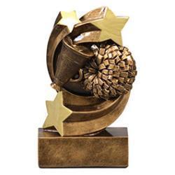 Star Swirl Cheer Resin Trophy
