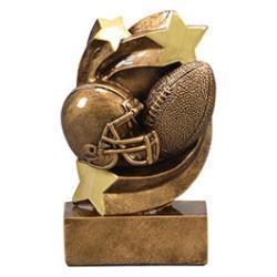 Star Swirl Football Resin Trophy