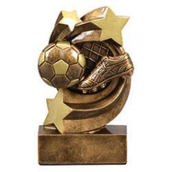 Star Swirl Soccer Resin Trophy