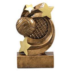 Star Swirl Volleyball Resin Trophy